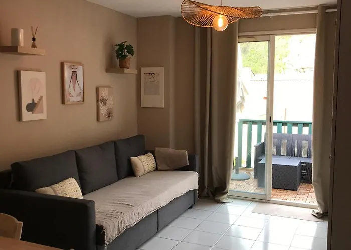 34 M2 - 300m De La - 4 Pers - Piscine - Parking Prive 아파트 *